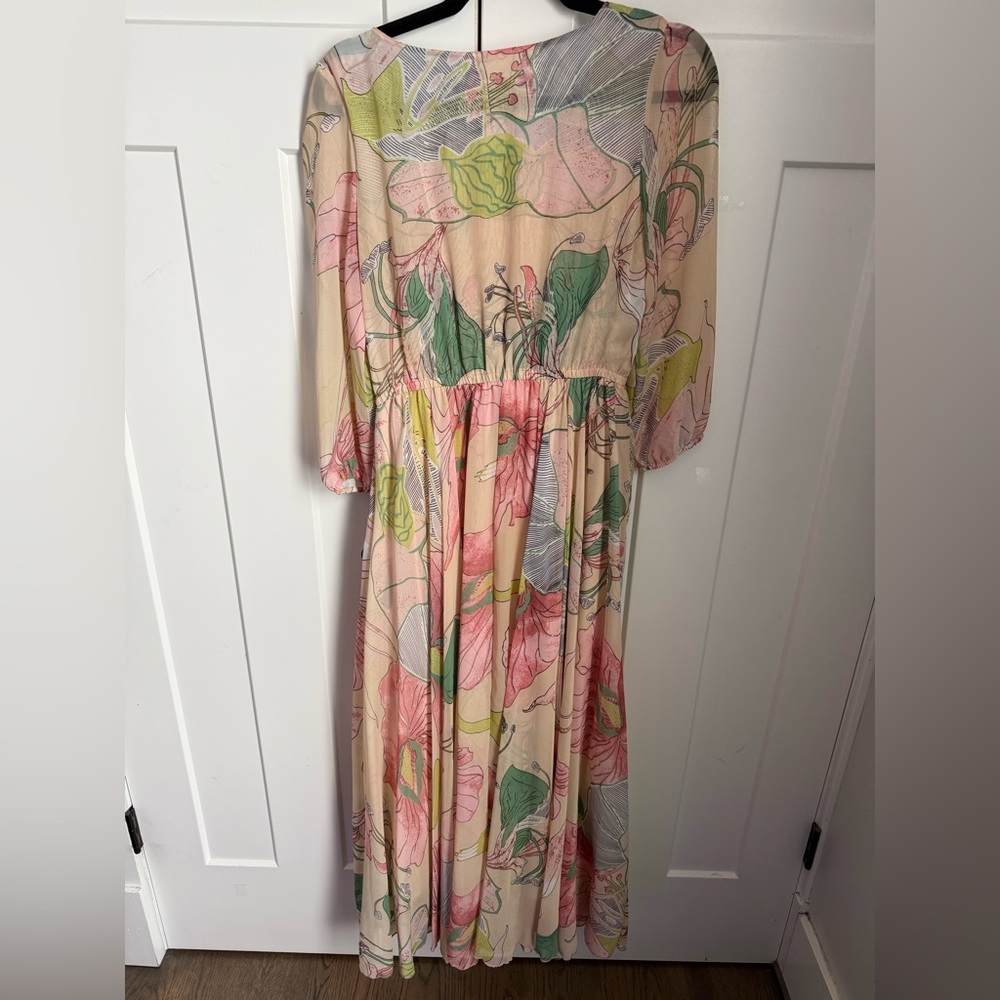Chicwish Spring Scenery Floral Maxi Dress, size Small. Worn once, like New. - Picture 6 of 6